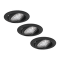 LED Spotjes Damian - Set van 3 stuks -  Dimbaar - Mat zwart - Outledtl.nl 