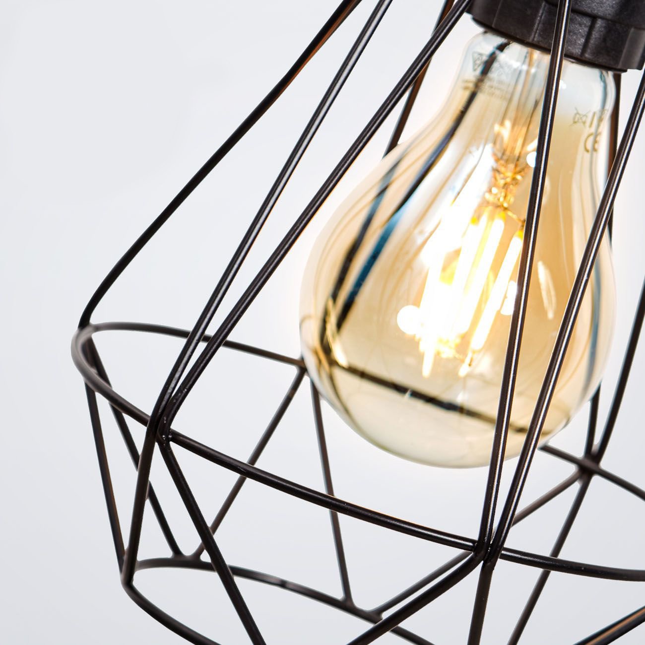 Zwarte Plafondlampen | Incl.Lichtbronnen | E27 fitting | 12W |  Rond - Outledtl.nl 