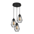 Zwarte Plafondlampen | Incl.Lichtbronnen | E27 fitting | 12W |  Rond - Outledtl.nl 