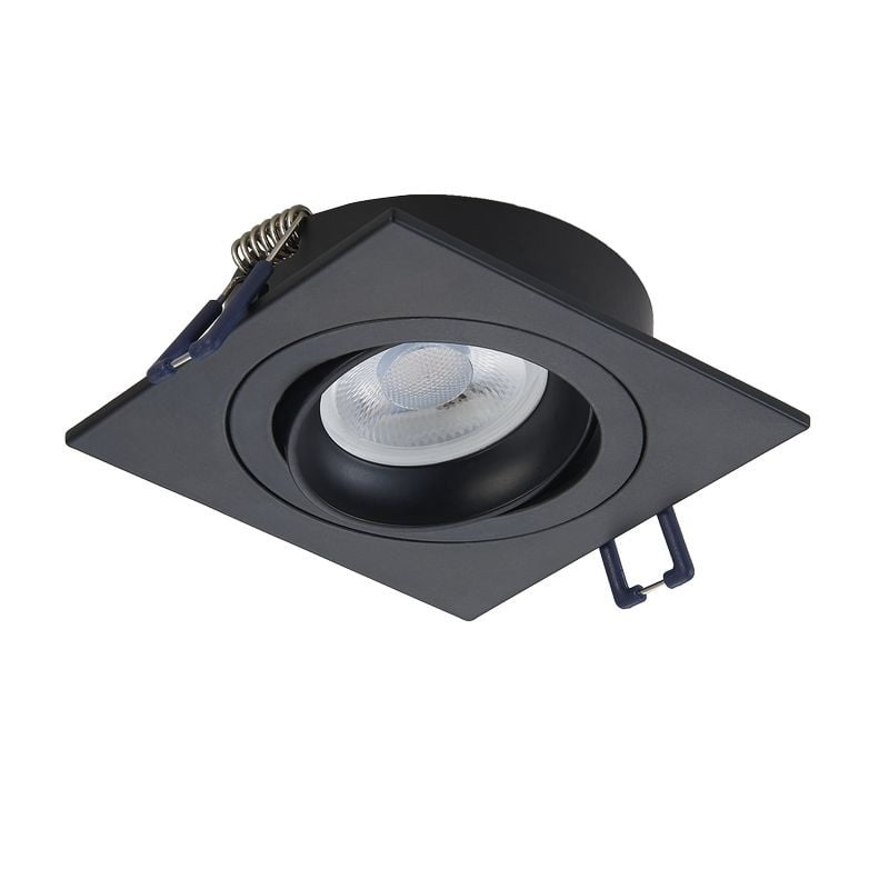 Platte Inbouwspot Ceres - Vierkant - Dimbaar - Luxe Design - Zwart - Outledtl.nl 