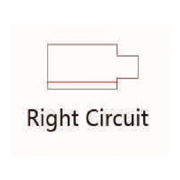 POWER CONNECTOR ZWART - RIGHT - Outledtl.nl 