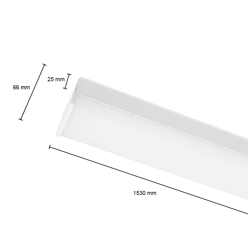 Retrofit | Lichtlijn  Module | Titan | 32W/40W/48W/56W | 120° Stralingshoek - Outledtl.nl 