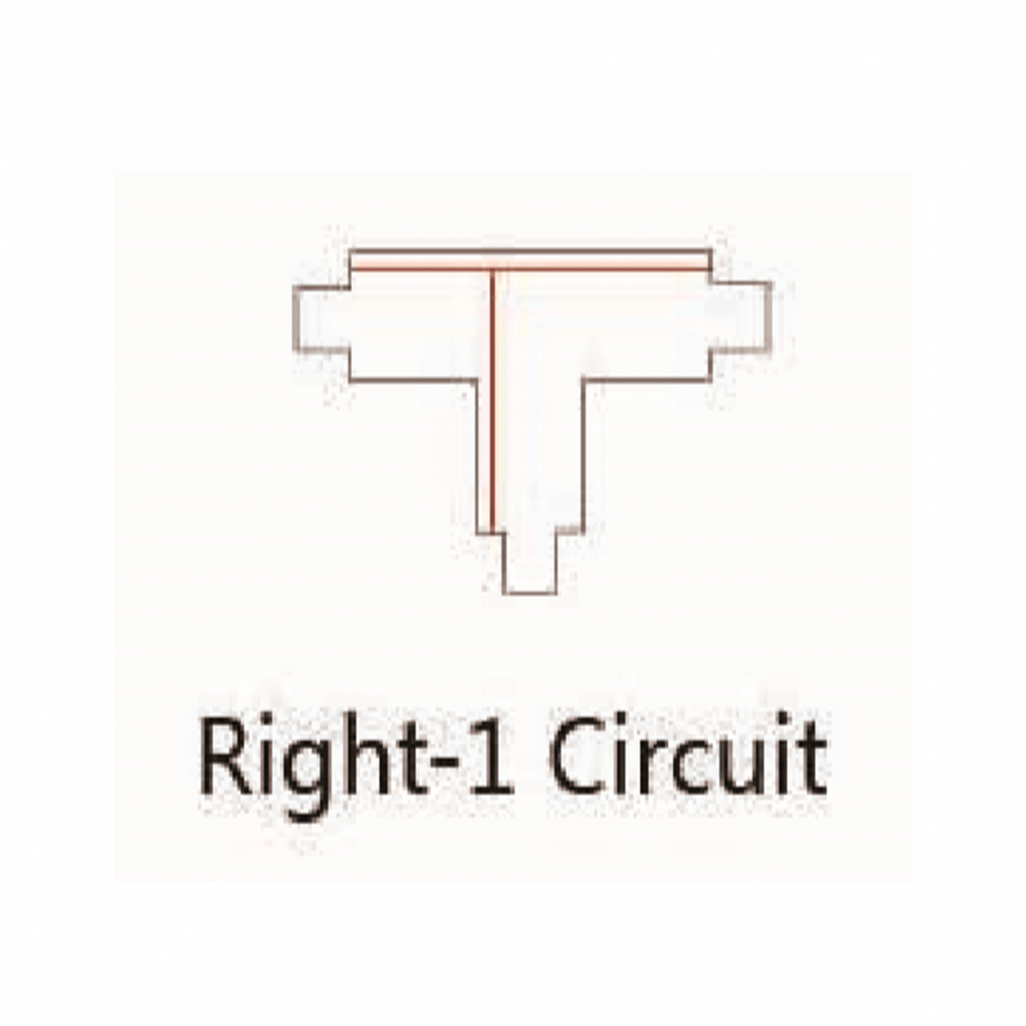 Zwarte T-VORM CONNECTOR Right-1 - Outledtl.nl 