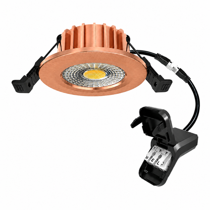 LED Inbouwspot Hugo | Dimbaar | IP65 | 6W | CCT Switch | Zaagmaat: Ø50-70 mm | Rosé goud