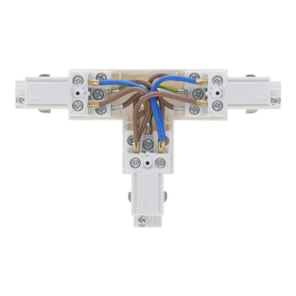 Weißer T-FORM-VERBINDER Right-1