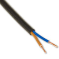 2 X 0,75MM2  -  Rond Installatie Draad  -  VMVL Zwart - Outledtl.nl 