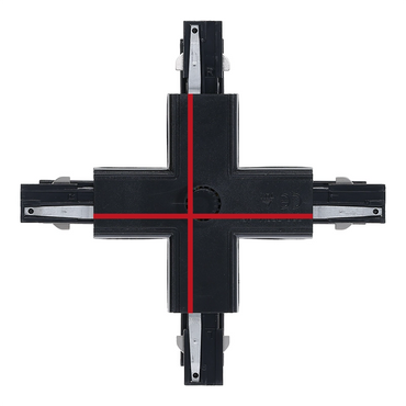 X-Form-Verbinder 3-Phasen-Schienen - Schwarz | 3-Phasen-Schienensysteme