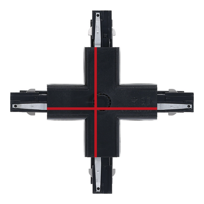 X-Form-Verbinder 3-Phasen-Schienen - Schwarz | 3-Phasen-Schienensysteme