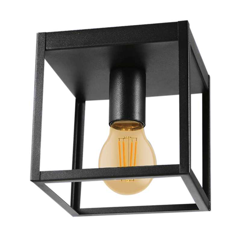 Plafondlampen slaapkamer zwart | Incl.Lichtbron | E27 fitting | 4W | 320lm | 2400k - Outledtl.nl 