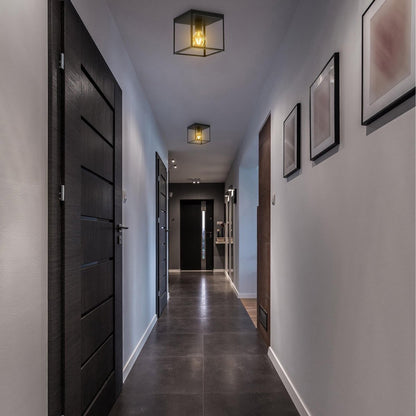 Plafondlampen slaapkamer zwart | Incl.Lichtbron | E27 fitting | 4W | 320lm | 2400k - Outledtl.nl 